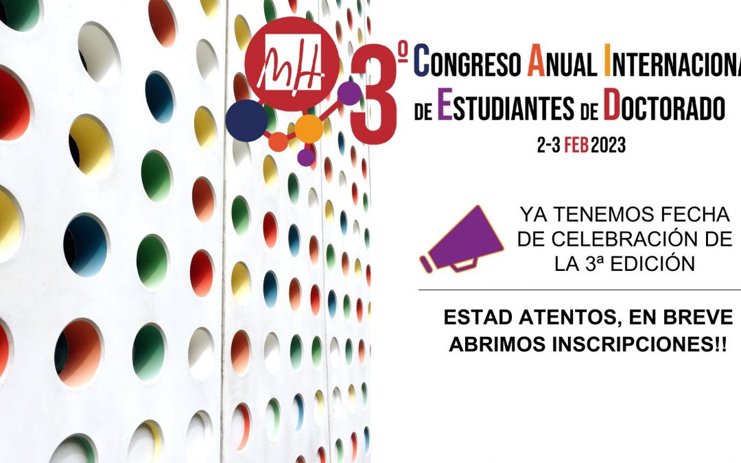 Anuncio del III Congreso Anual Internacional de Estudiantes de Doctorado (CAIED)