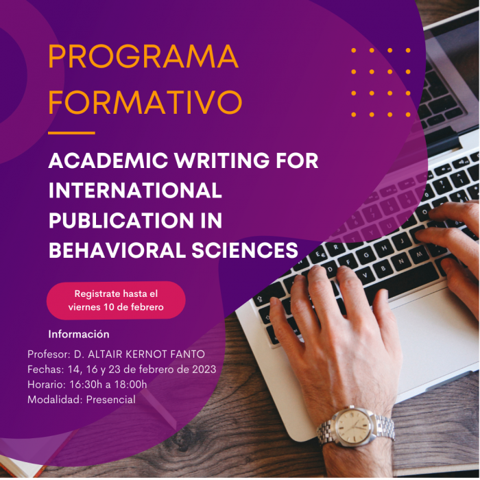 PROGRAMA FORMATIVO WRITING