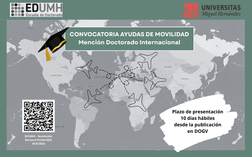 Convocatoria Ayudas para Mención Doctorado Internacional